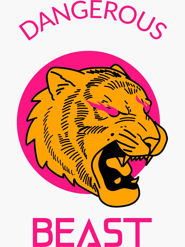 Dangerous Beast Sticker By Treezyworld Redbubble dangerous-beast-sticker-by-treezyworld-redbubble