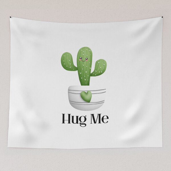 Item preview, Funny Hug Me Kawaii Cactus designed and sold by JanesCreations.