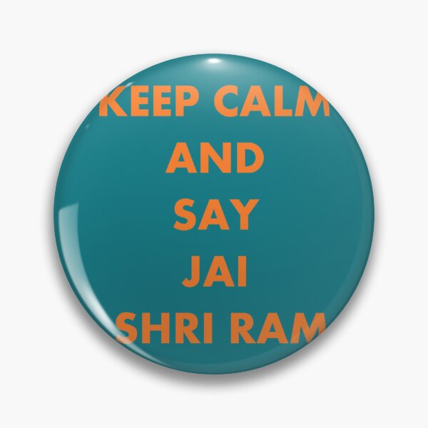 Artikelvorschau, BEHALTEN SIE RUHE UND SAGEN SIE JAI SHRI RAM entworfen und verkauft von RasikaDesigns.