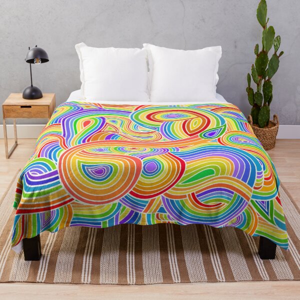 Item preview, Abstract Rainbow Ribbons Design designed and sold by Alondra.