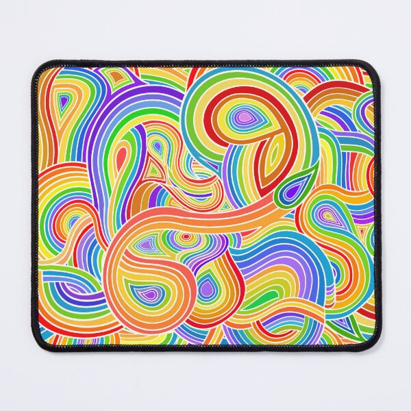 Item preview, Abstract Rainbow Ribbons Design  designed and sold by Alondra.