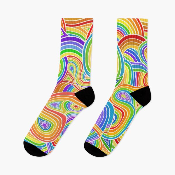 Item preview, Abstract Rainbow Ribbons Design  designed and sold by Alondra.