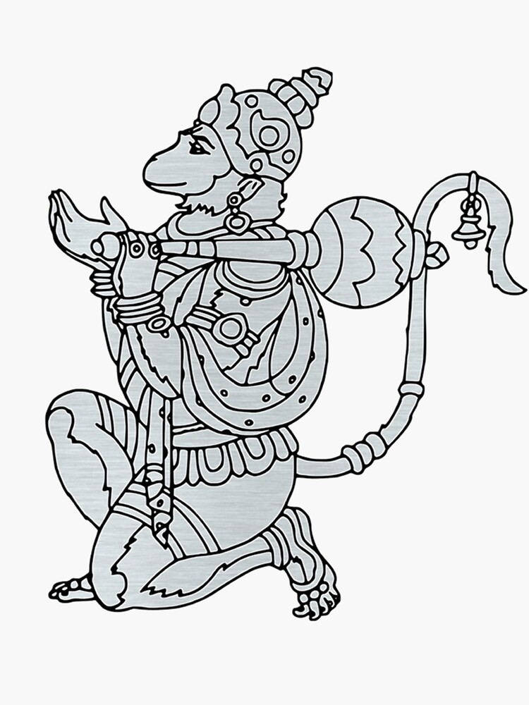 cute Hanuman drawing with mountain, easy drawing of Hanuman Ji, pencil  drawing easy | Easy drawings, Pencil sketches easy, Pencil drawings easy