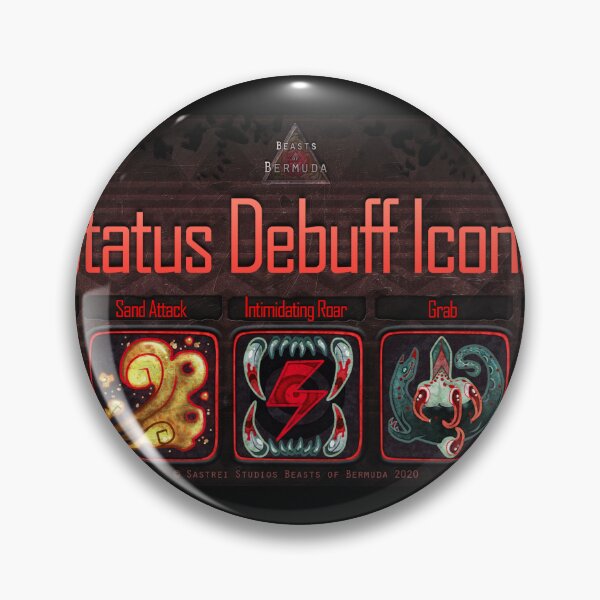 Item preview, In-game Status Debuffs Poster designed and sold by BeastsOfBermuda.