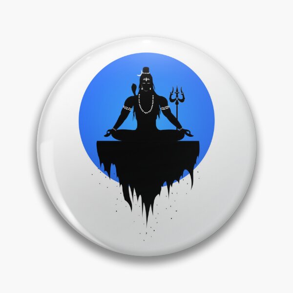 Item preview, Lord Shiva Meditaing Vector art Trishul designed and sold by RasikaDesigns.