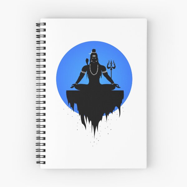 Item preview, Lord Shiva Meditaing Vector art Trishul designed and sold by RasikaDesigns.