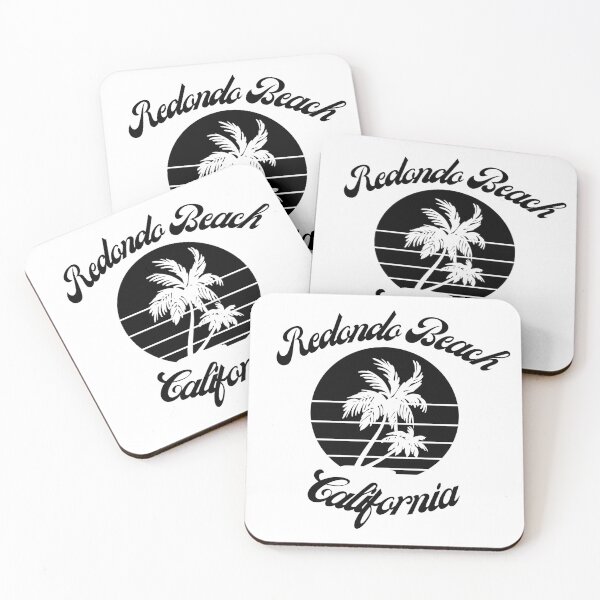 Item preview, Redondo Beach California (Black + White) designed and sold by Just-Basic.