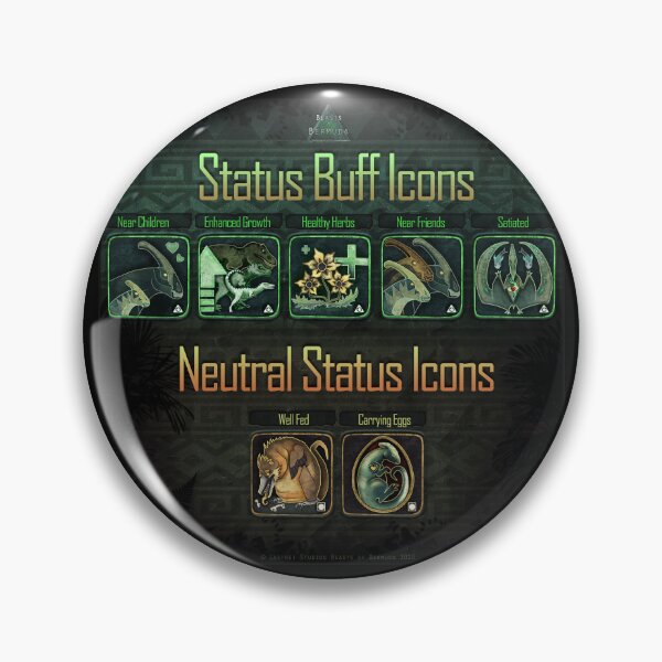 Item preview, In-game Buffs Poster designed and sold by BeastsOfBermuda.