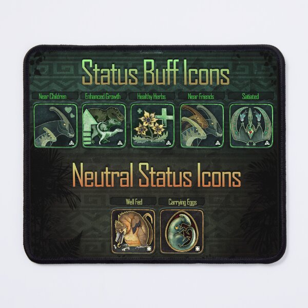 Item preview, In-game Buffs Poster designed and sold by BeastsOfBermuda.
