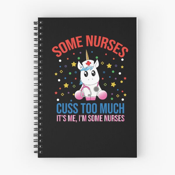 Item preview, Some Nurses Cuss Too Much Funny Unicorn Nurse Design designed and sold by pedrored369.