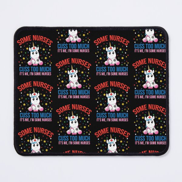 Item preview, Some Nurses Cuss Too Much Funny Unicorn Nurse Design designed and sold by pedrored369.