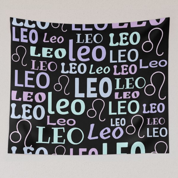 Item preview, Leo Zodiac Sign Retro Pattern designed and sold by Hellofriendco.