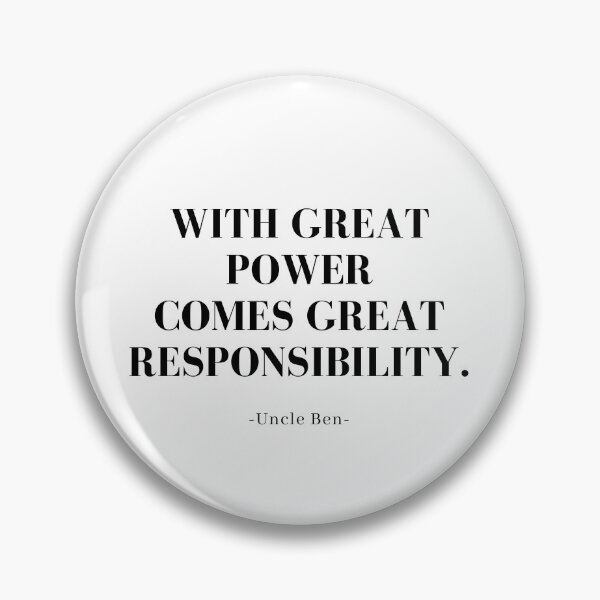 Item preview, With Great Power Comes Great Responsibility.  designed and sold by TheVault27.