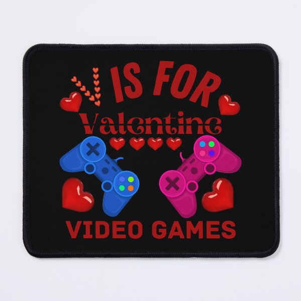 Item preview, V is for Video Games - Valentines day designed and sold by dreamwearprints.