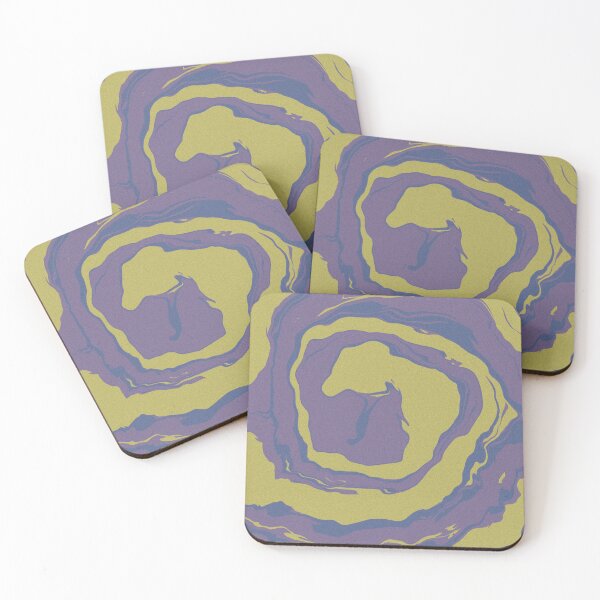 Item preview, Textured, Glitchy Liquid Swirls Retro Pattern designed and sold by JadedLilacsArt.