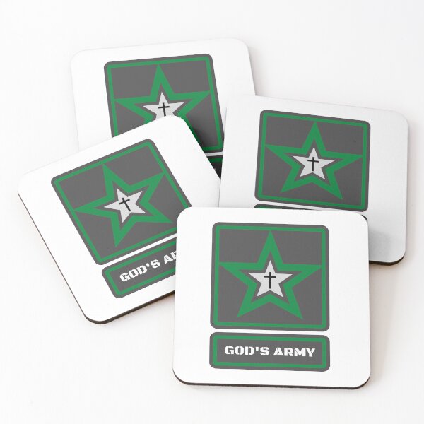 Item preview, GOD'S ARMY Soldier for Christ- Christian t-shirt (black w/ green print) designed and sold by Brent Horton.