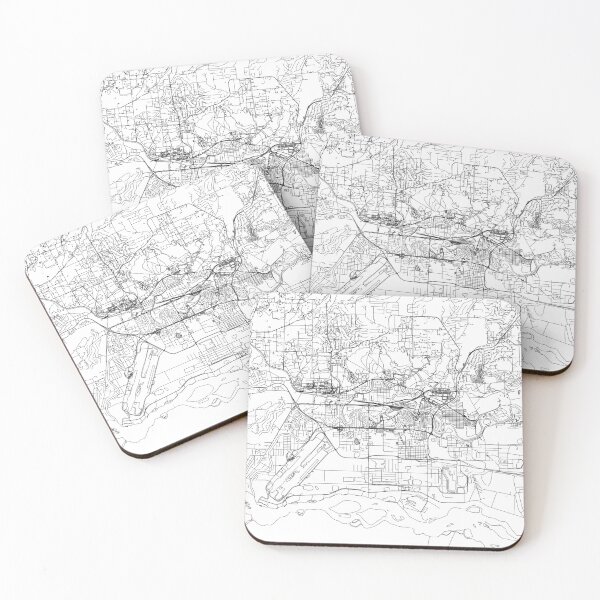 Item preview, Fairfax White Map designed and sold by multiplicitymap.