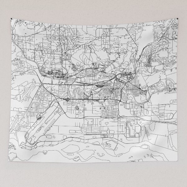Item preview, Fairfax White Map designed and sold by multiplicitymap.