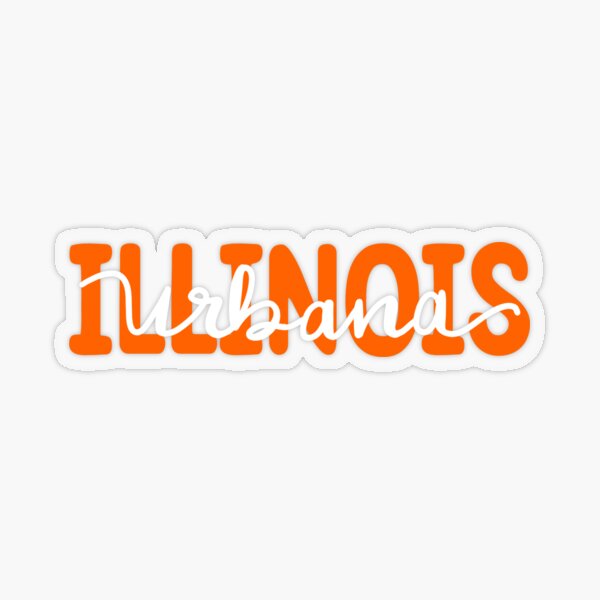 Fighting Illini Chief Illiniwek University of Illinois Vinyl Sticker 3 x 3
