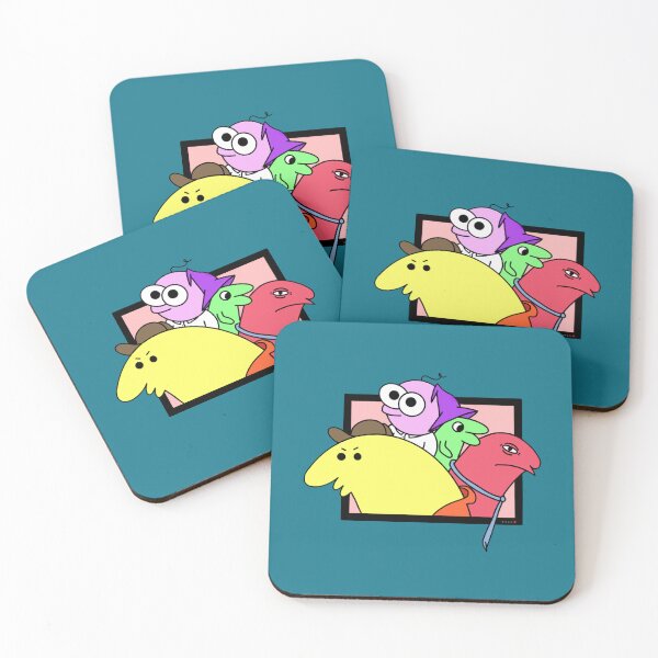 Item preview, SMILING FRIENDS - Pim, Alan, Glep, Grim (author's art) designed and sold by mrGoodwin90.