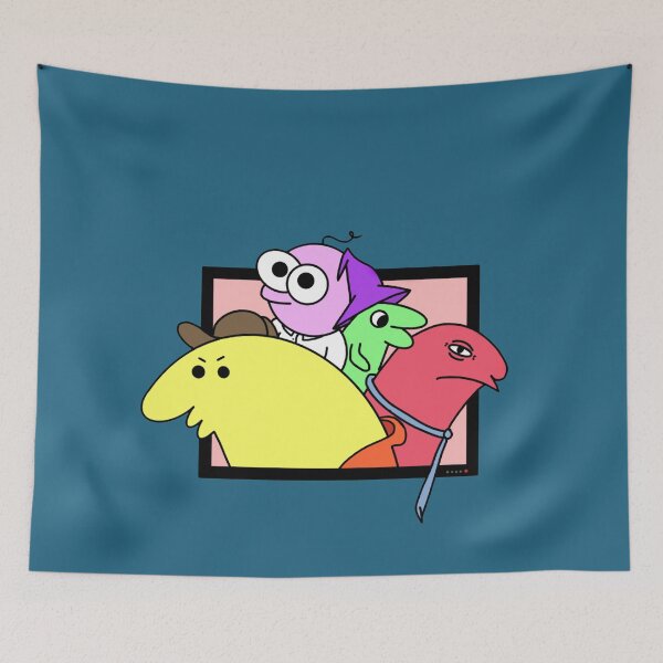 Item preview, SMILING FRIENDS - Pim, Alan, Glep, Grim (author's art) designed and sold by mrGoodwin90.