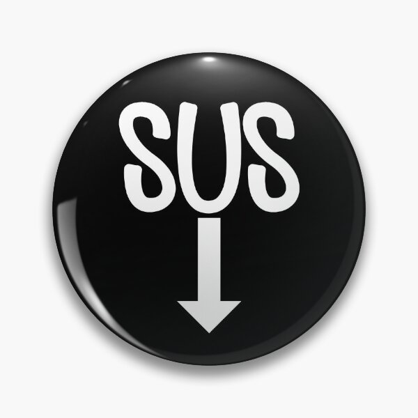 Item preview, Sus Pointing Arrow Down Gaming Meme Impostor Kinda Sus Gear designed and sold by DynamicDesign.