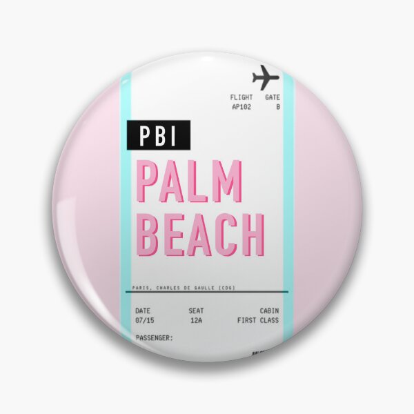 Item preview, Palm Beach Boarding Pass Plane Ticket designed and sold by brookiecookie37.