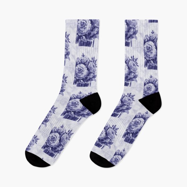 Item preview, Gorgeous Flowers Purple Blue Very Peri Floral Design L designed and sold by Irina Sztukowski.