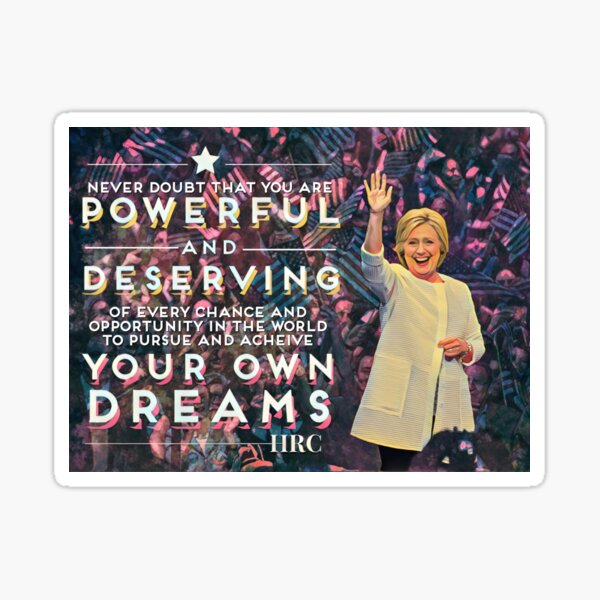Vista previa del artículo con la obra «Objetivo alto - Hillary Rodham Clinton», diseñado y vendido por HillaryPretty.