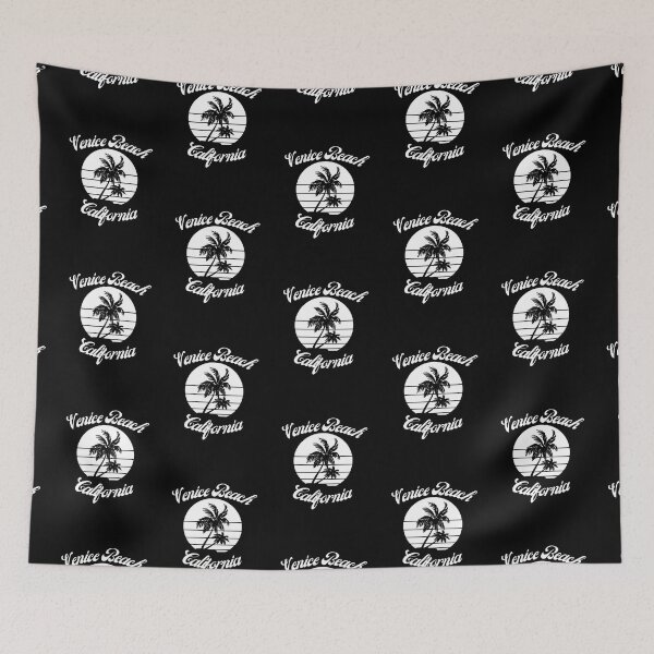 Item preview, Venice Beach California (White + Black) designed and sold by Just-Basic.