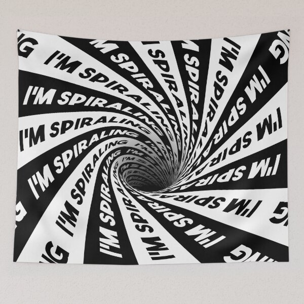 Item preview, Im Spiraling Optical Illusion Black and White Vortex Hole designed and sold by hyproinc.