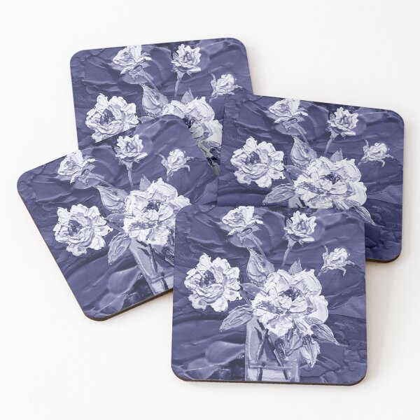 Item preview, Gorgeous Flowers Purple Blue Very Peri Floral Design LIV designed and sold by Irina Sztukowski.