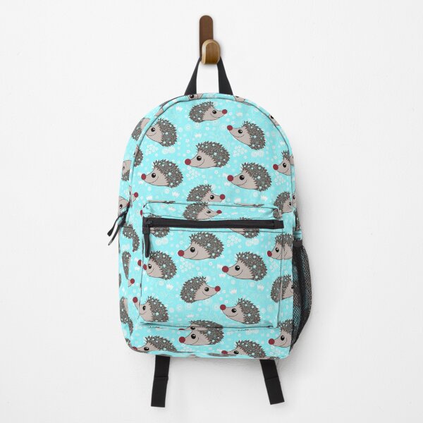 Item preview, Flowery hedgehogs on aqua  designed and sold by QuirkyCraftz.