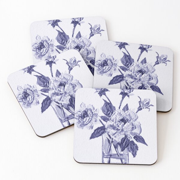 Item preview, Gorgeous Flowers Purple Blue Very Peri Floral Design LVI designed and sold by Irina Sztukowski.