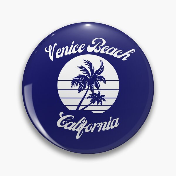 Item preview, Venice Beach California (White + Navy) designed and sold by Just-Basic.