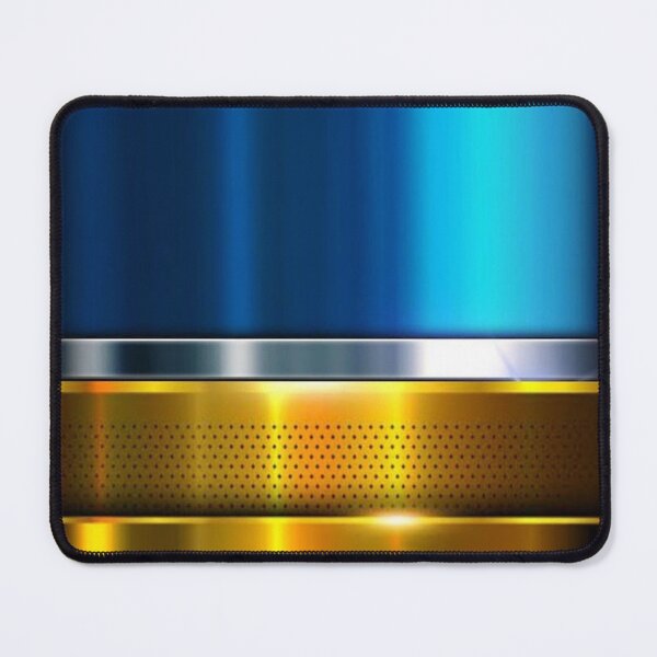 Item preview, 3D blue with gold detail designed and sold by FashionMachine.