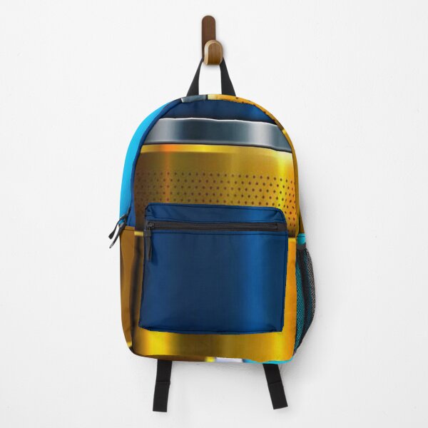 Item preview, 3D blue with gold detail designed and sold by FashionMachine.