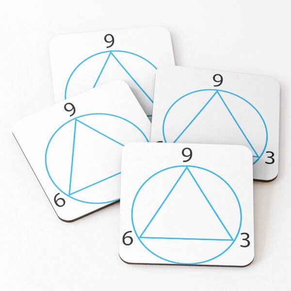 Item preview, 9 3 6 blue circle and triangle designed and sold by JonathanP514.