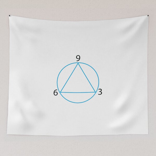 Item preview, 9 3 6 blue circle and triangle designed and sold by JonathanP514.