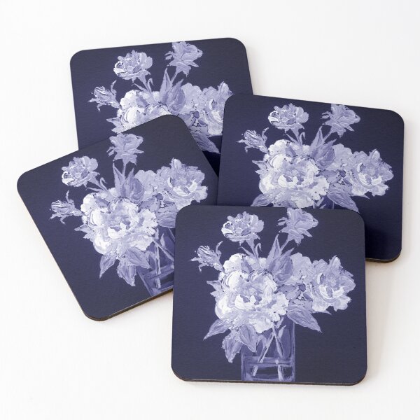 Item preview, Gorgeous Flowers Purple Blue Very Peri Floral Design LVIII designed and sold by Irina Sztukowski.