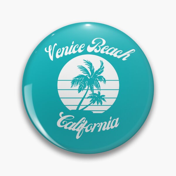 Item preview, Venice Beach California (White + Teal) designed and sold by Just-Basic.