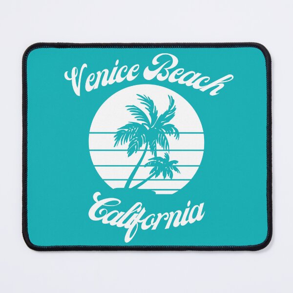 Item preview, Venice Beach California (White + Teal) designed and sold by Just-Basic.