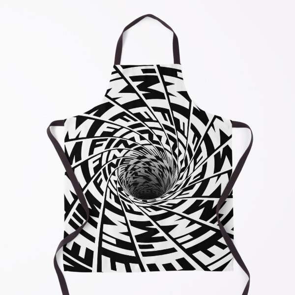 Item preview, I'm Fine Optical Illusion Black and White Vortex Hole Spiral designed and sold by hyproinc.