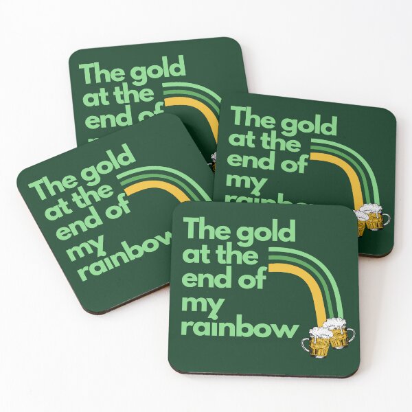 Item preview, The Gold at the End of My Rainbow Funny St. Patrick's Day Drinking Beer  designed and sold by expatessentials.
