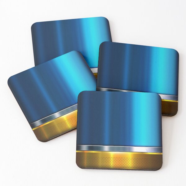 Item preview, 3D blue with gold detail  designed and sold by FashionMachine.