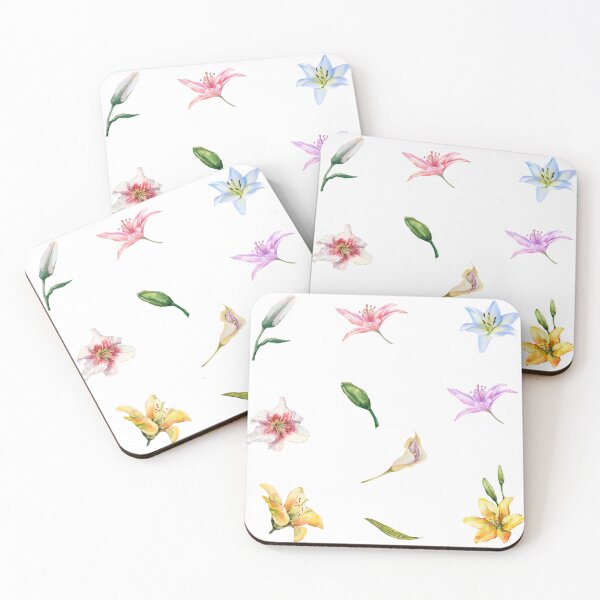 Item preview, Mixed Watercolor Lily Flowers designed and sold by silviaol.