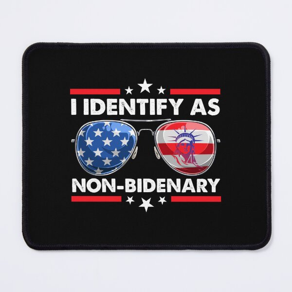 Item preview, American Flag I Identify As Non Bidenary US Sunglasses t-shirt designed and sold by stanton88.