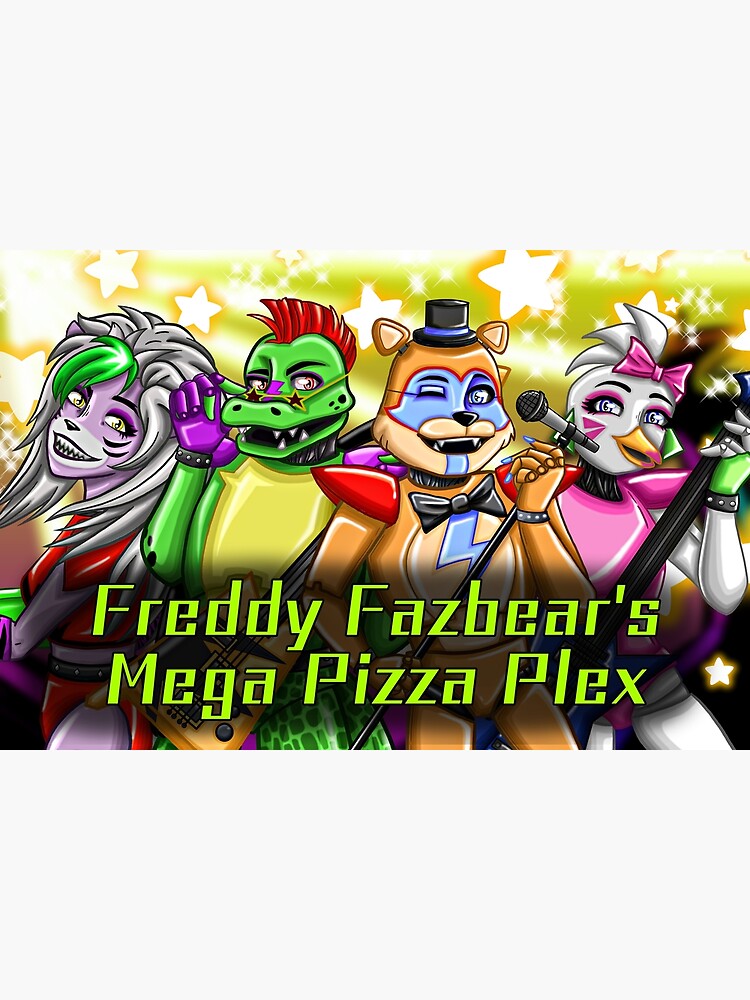 FNAF Backstage Pass; Fnaf Security Breach; Mega Pizzaplex; Freddy Fazbear;  Party Decor, Five Nights at Freddy's; Printable; Digital