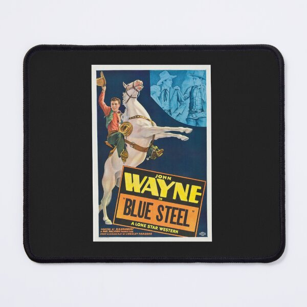 Item preview, Vintage Steel Hollywood Nostalgic Blue John Wayne Film Movie Advertisement Poster designed and sold by brittvflatt999.