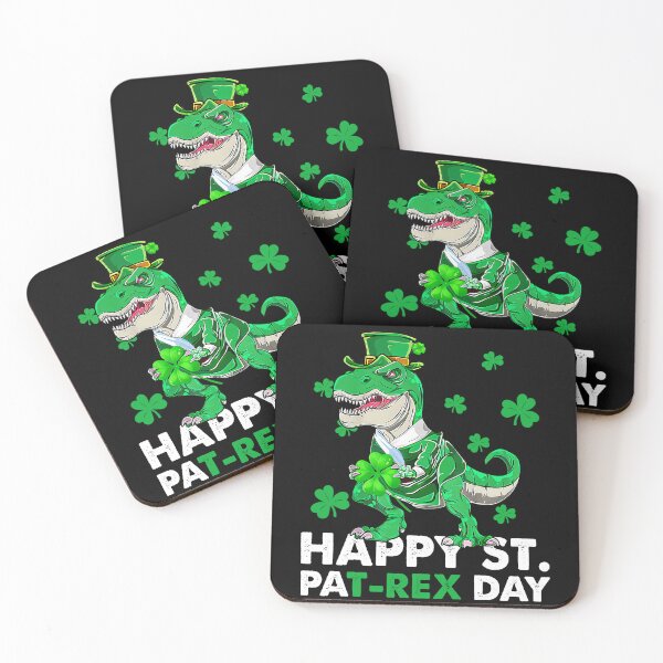 Item preview, Happy St Pat T-Rex Saint Patrick's Day Dinosaur Boys Kids T-Shirt designed and sold by stanton88.